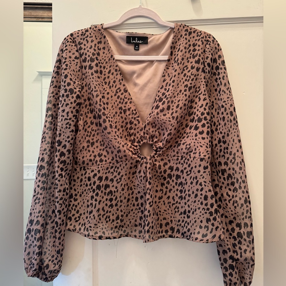 Lulu’s Animal Print Blouse